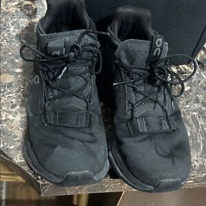 On Running Womens Cloud Nova Black Sneakers